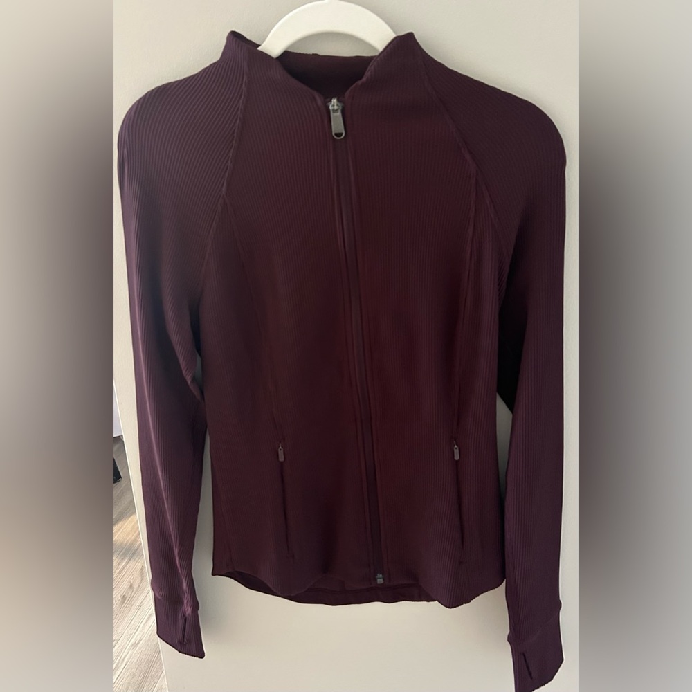 Athleta Zip Up (Maroon) Small
